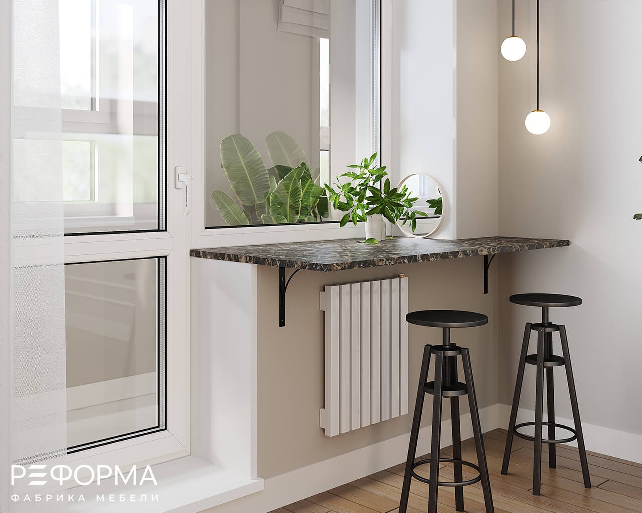 009 Подоконник из кварца